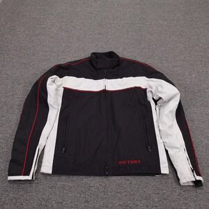 Victory Motorcycles Jacket Mens Medium Black Thermolite Full Zip Riding